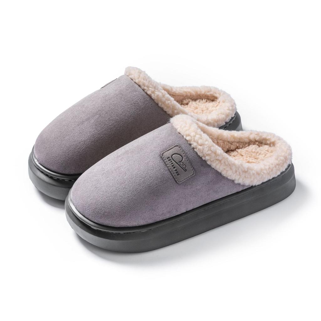 New Cotton Slippers Autumn and Winter Warm Shoes Indoor Home Couple Non-slip Plush Cotton Shoes