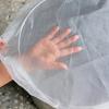 Durable Polyester Mesh Rain Barrel Cover Anti Mosquito Leaf Protection Net for Outdoor Water Collection Tank White