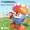 Non-Toxic Recording Tongue Talk Dance Mushroom Baby Electric Penguin With Music Llight Cartoon Doll Sound Light Children'S Education Toys