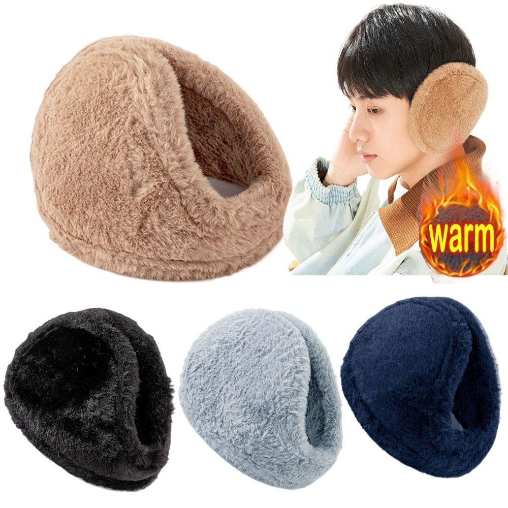 Winter Men Earmuffs Big Size Foldable Polar Fleece Ear Warmers Women Adjustable Ear Muffs For Outdoor Activities Discount | Hots