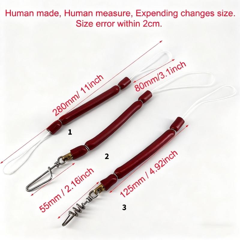 Rust Resistant Fishing Shock Cord With Rotating Clip and Rubber Tube Spearfishing Stainless Steel Shock Absorbers Cord