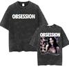 2026 Summer Hot Sale Obsession Horror Movie T-shirt Hot Sale One Wish Willow Vintage Washed T Shirts Men Women Vintage Streetwear Oversized Tshirt