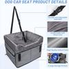 Portable Dog Car Seat for Medium Dogs or 2 Small Dogs Pet Booster Seat with 2 Clip- Safety Leashes and Adjustable Straps