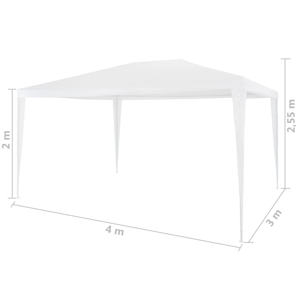 Party Tent 3x4 M White
