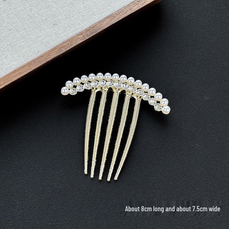 Elegant Pearl U-shaped Hairpin for Women - New Chinese Style Updo Accessory 2025