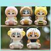 5pcs Creative Animal Headsets Sitting Cat Model Ornament Set For Home Decor And Play