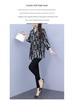 2024 Spring/Summer Chic Chiffon Shirt - Plus Size, Loose Fit, Three-Quarter Sleeves for Middle-Aged Women
