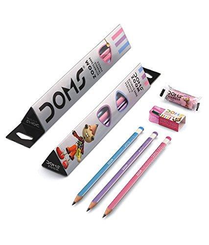 

Doms Zoom Ultimate Dark Pencil Box Pack of 30 Pencils, Triangular Grip for Comfortable Writing, Sketching & Study Use
