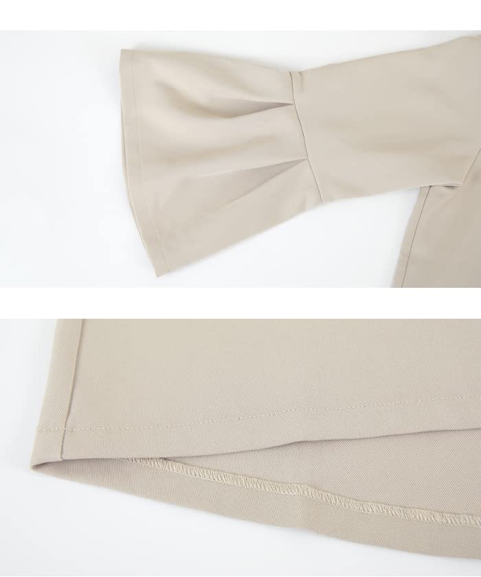 Yours BBXN1400 Tucked Flare Sleeve Size Black Women's Top, M,