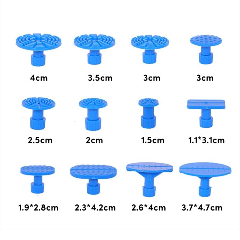 Car Body Sheet Metal Paintless Dent Plastic Puller Kit Auto Hail Pit Removal Repair Tools Hot Multiple Sizes Suction Cup Set