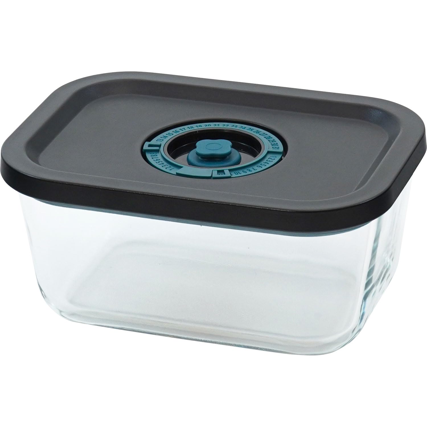 Wahei Freiz Vacuum Storage Microwave and Refrigerator with Date Cook Delhi Long-Lasting Container, 800ml, Glass, Safe, Dial, AME-7799