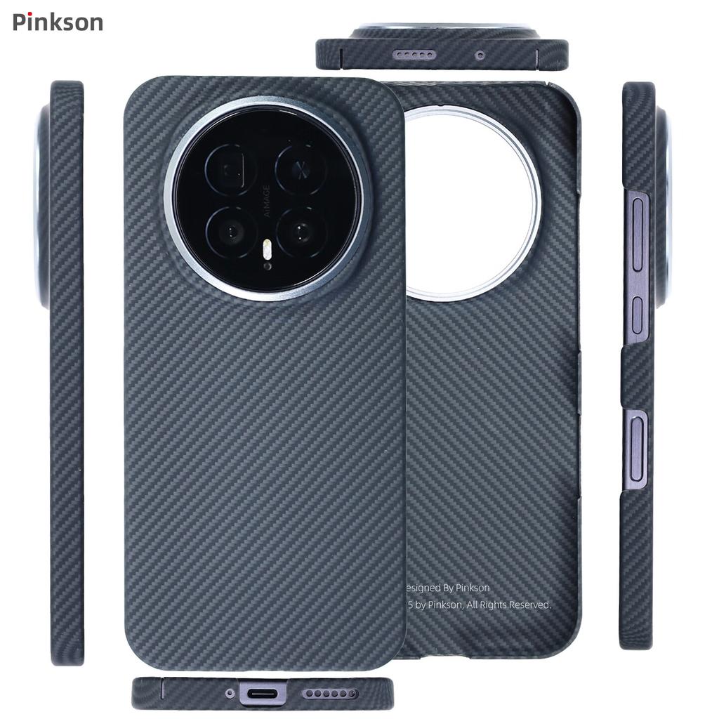 Pinkson Honor Magic8 Case Fine Texture 600D Non-Magnetic Lightweight Kevlar Aramid Carbon Fiber Pattern Cooling Trendy Business Simple Phone Case