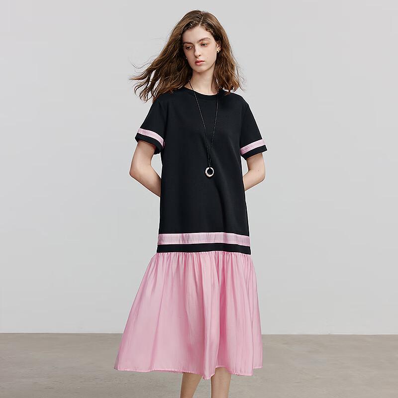 Chuyu Color Block T-Shirt Dress