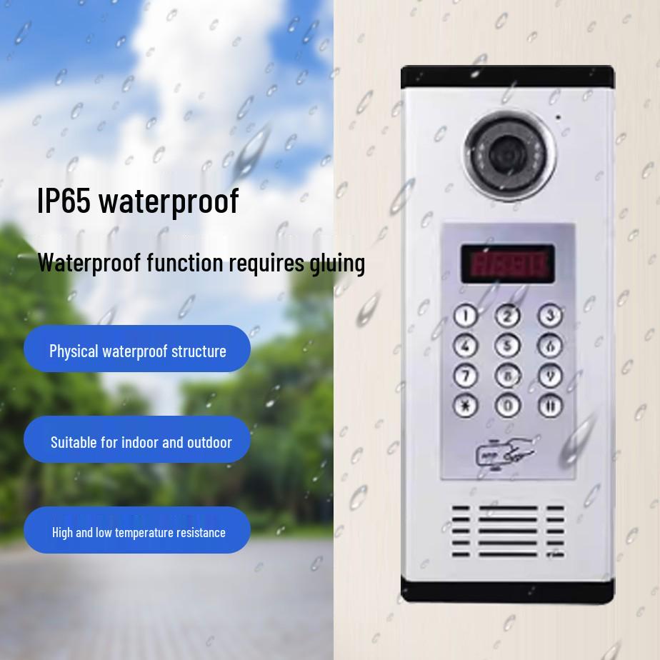 Smart HD Visual Intercom System with Remote Unlocking for Building Access Control