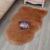 European Style Modern Minimalist Faux Wool Long Pile Rug for Living Room and Bedroom