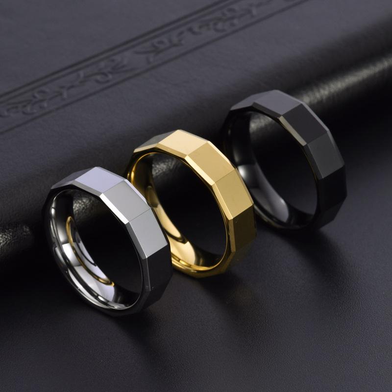 2026 Ring Personalized Cut 18K Jewelry Men's Scratch Resistant Index Finger Ring Jewelry