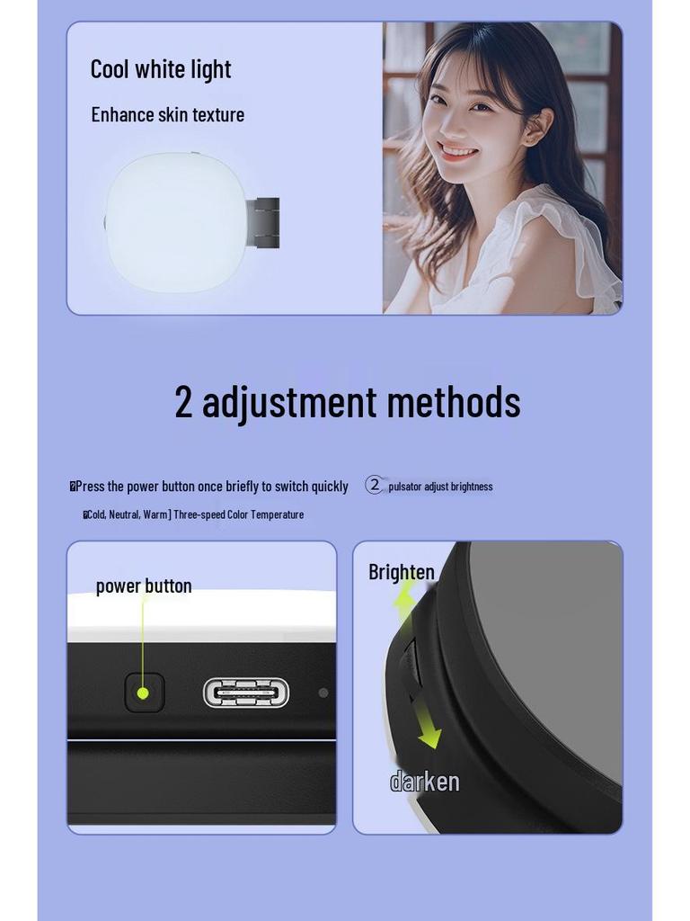 Portable Handheld Magnetic Light K04 for Phone Photography & Outdoor Shooting