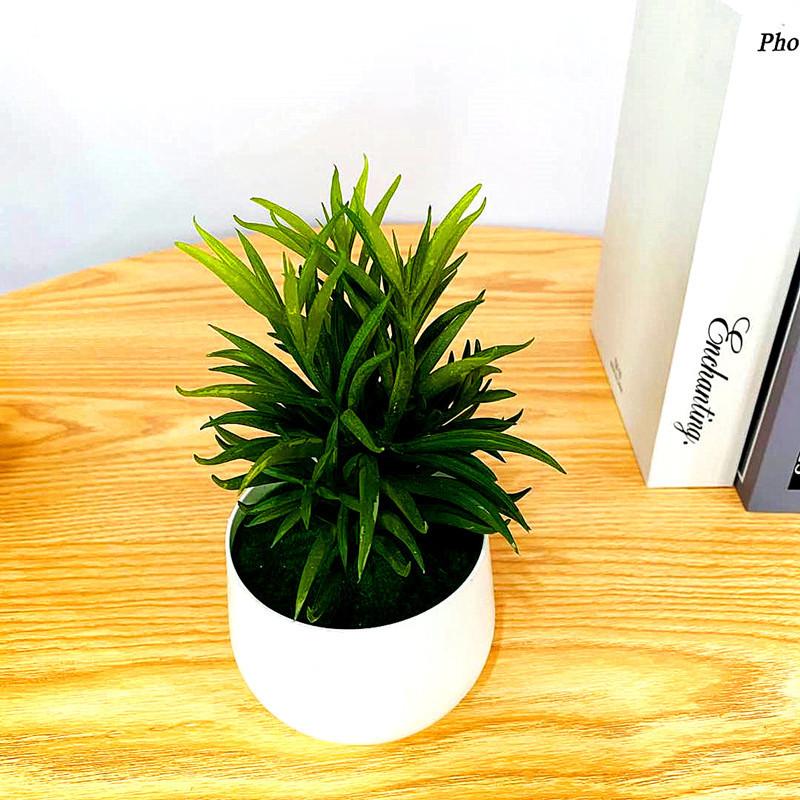 Greenery Small Artificial Bonsai With Plastic Craft For Living Room Gift And