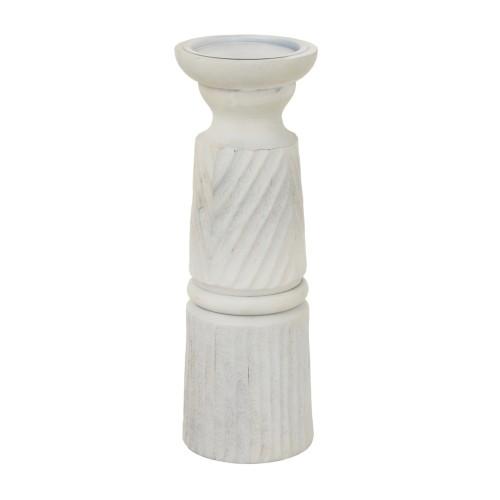 Hill Interiors Large Carved Candle Holder
