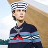 Navy Blue Yacht Captain Hat Dressing Up Scarf Sailor Hat Fashion Sailor Ship Cap  Men Women