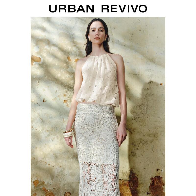 UR 2025 Autumn Flower Embroidered Camisole S