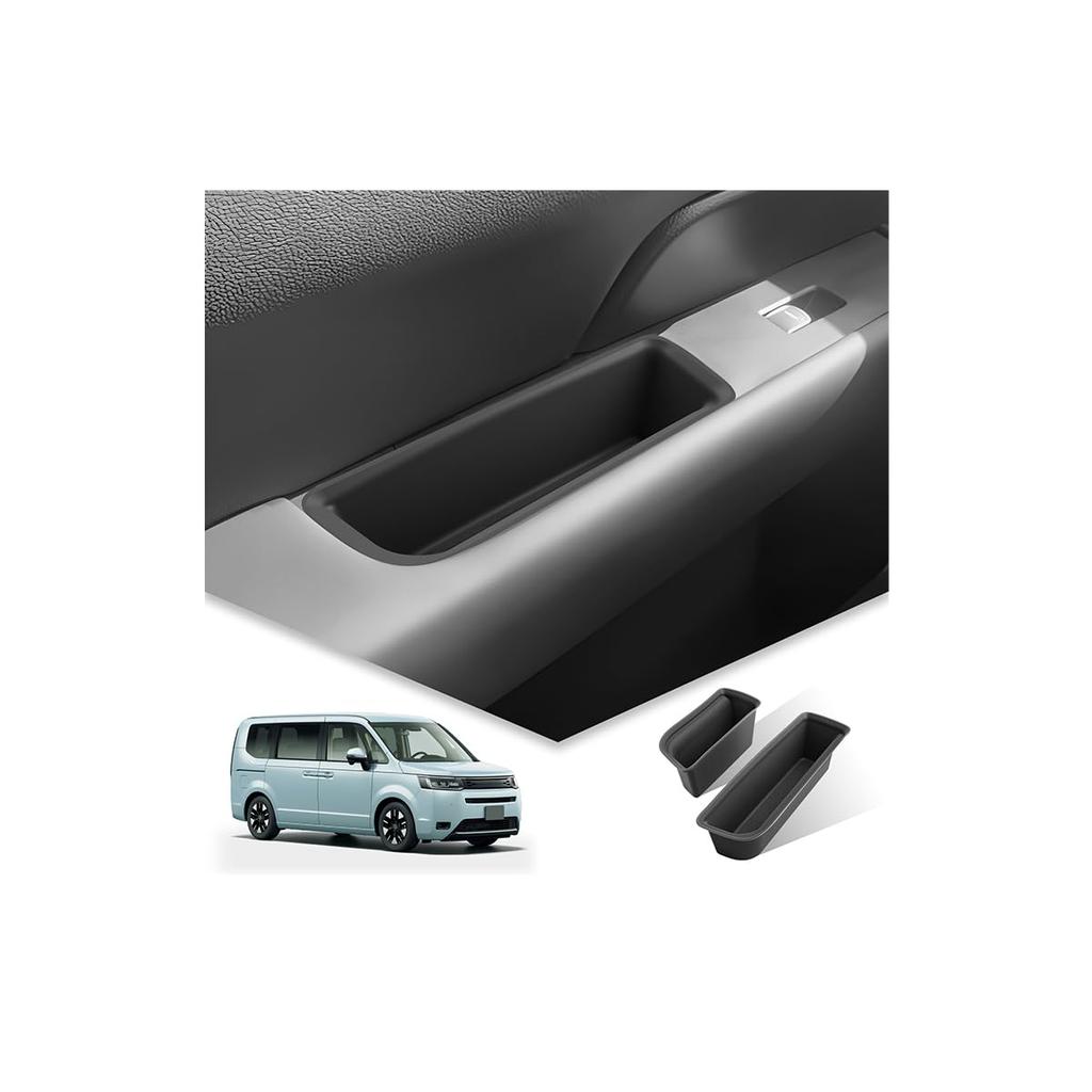 BIBIBO Honda Step WGN RP Series Door Pocket Storage Front Door Handle Small Item Door Storage STEPWGN Interior Custom Interior 2 Pieces Box, Box, RP6,