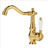 European Style Gold Basin Faucet Chrome Hot and Cold Mixers Antique Wash Basin Faucet Taps 360 Rotating Kitchen Faucet