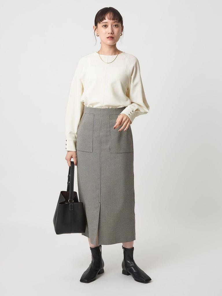 [United Arrows Green Label Relaxing] Soft Georgette Pullover - Machine Washable, Stretch - 35111000001 0300 OFF WHITE(03) FREE