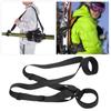 Black Retractable Keychain Telescopic Carabiner Holder AntiLost Diving Hook Key Ring