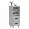 VidaXL Buffet Gris béton 34,5x34x90 cm Bois d'ingénierie 828664