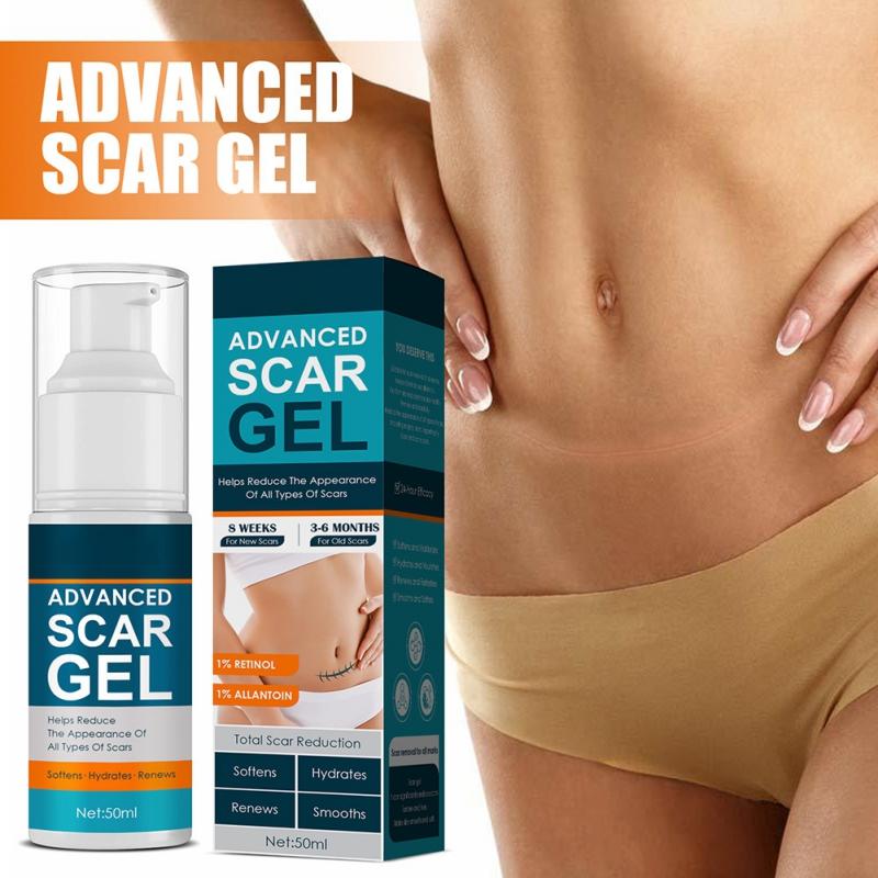 Scar Gel Skin Care Scar Treatment for Both Old And New Scars Easy To Apply Make Scars Smaller & Less Visible 50ml