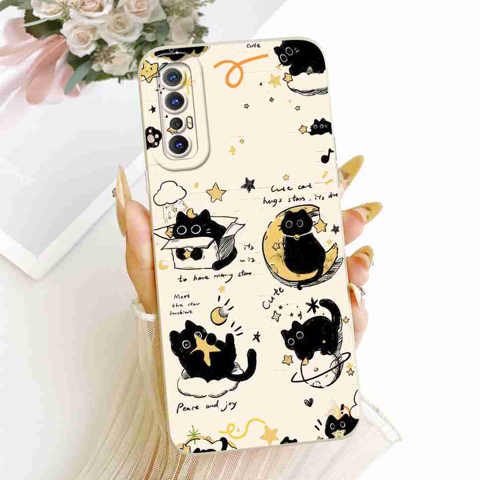 Soft Dragon Silicone Case For OPPO Reno3 Reno 3 Pro 3Pro 4G 6.4" CPH2035 CPH2037 CPH2036 Shell Couples Phone Cover