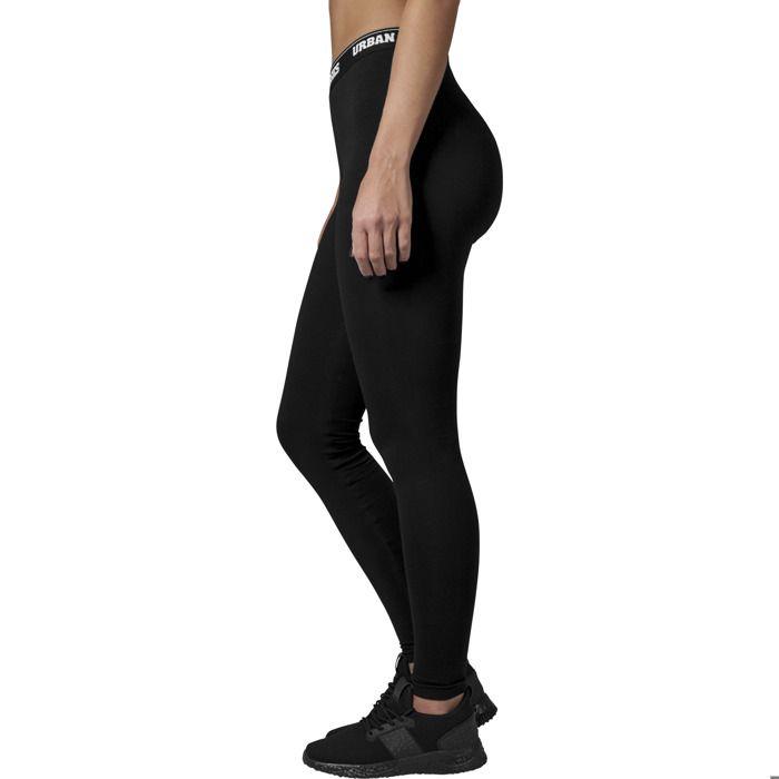 Legging femme - Urban Classic - Ajusté - Noir - 95% Coton - Taille standard