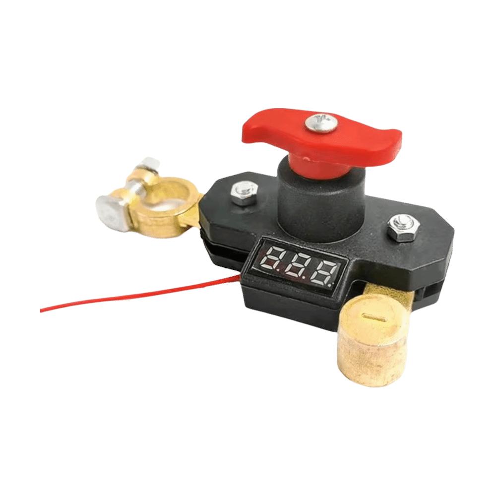 Digital Voltage Display Battery Kill Switch Dual-rotary Switch Power Disconnect Switch  24V Systems