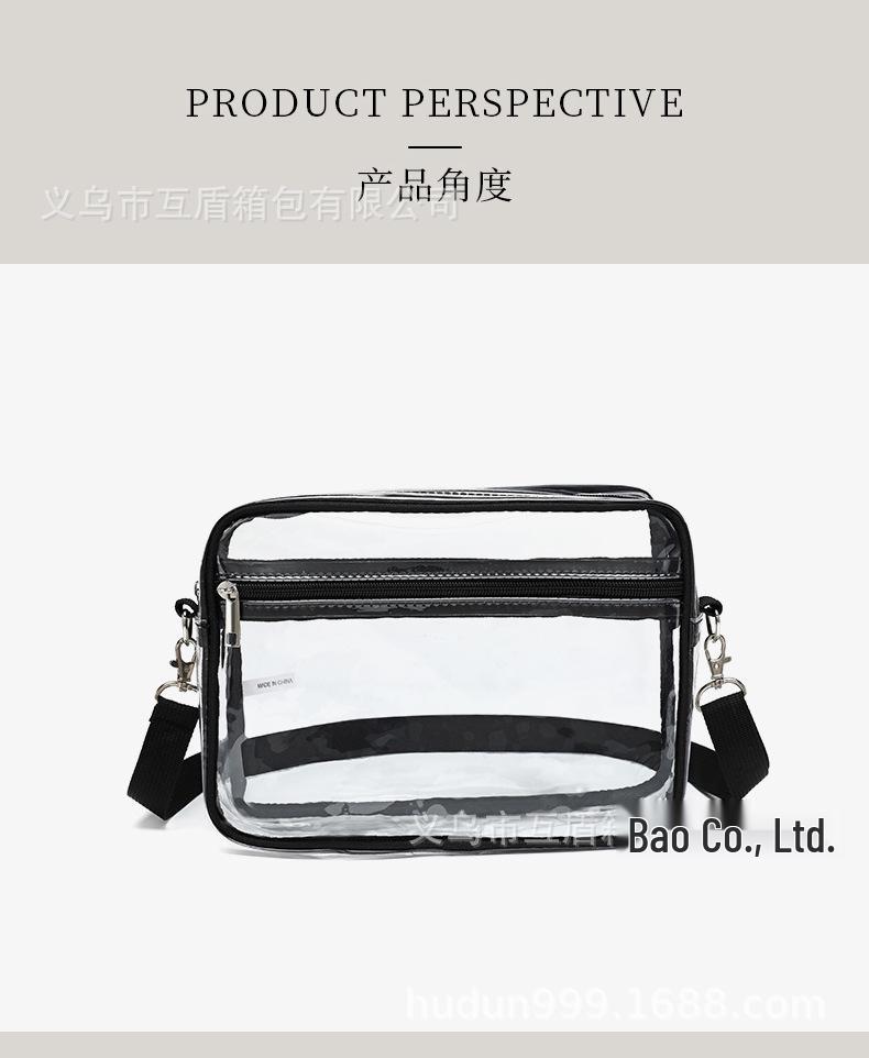 Transparent PVC Crossbody Travel Bag – Lightweight for Beach and Outings