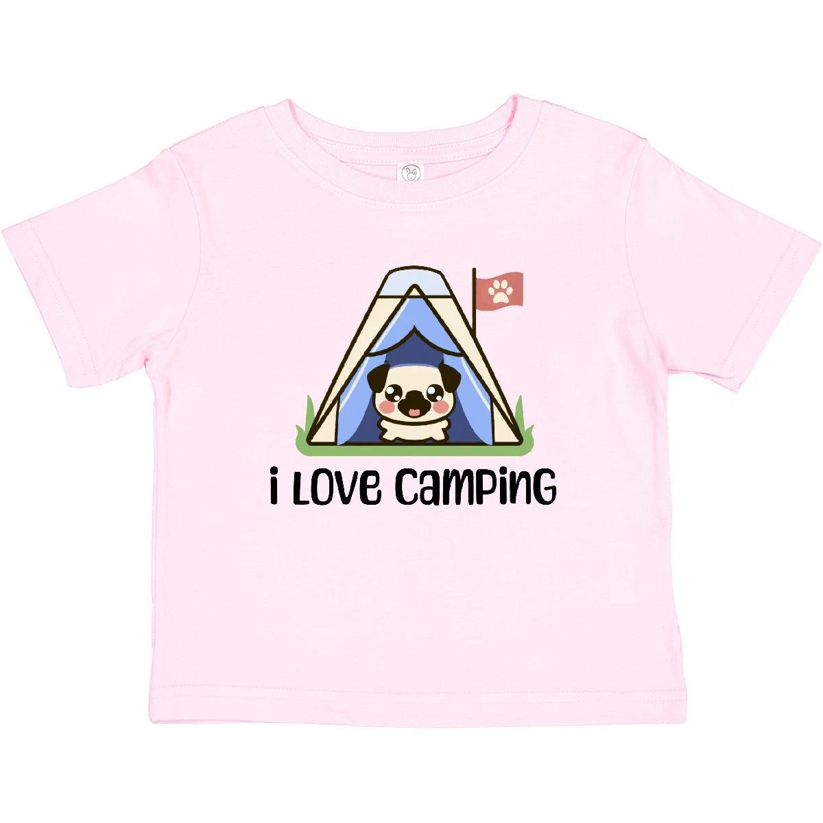 Inktastic I Love Camping Funny Summer Camp Baby kids boys T-Shirt Nature Tent Camper Tees 120