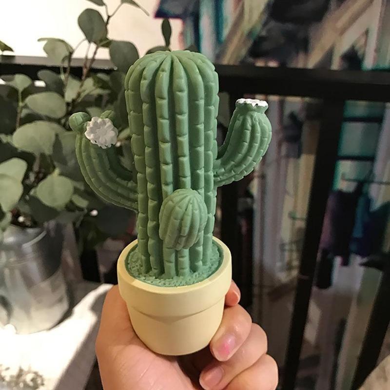 Decorative Party LED Bedroom Cartoon Cactus Table Night Light