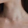 (Silver 925) Basic Ball Chain Necklace NZ2415