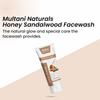 Multani Naturals Sandalwood Honey Face Wash 100 ml Unisex Herbal Cleanser Oil Control Radiant Glow Daily Use Skin Care