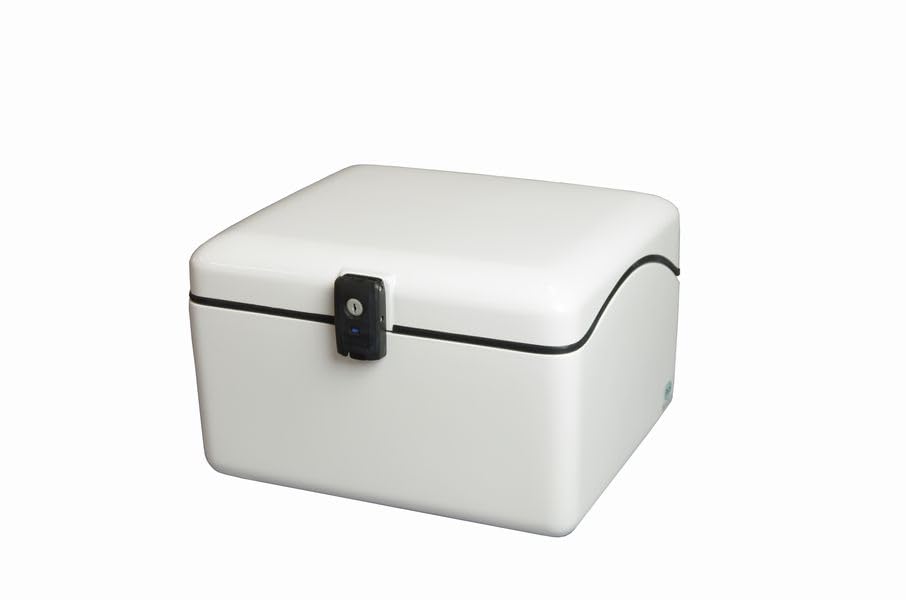 JMS NEW Luggage S Box B-28 White (No Mat (Urethane Sponge Bottom)) Universal Key Compatible, No Mounting Hardware, B-28W-SN