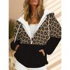 Women's 3D Printed Zipper Hooded Sweatshirt, Long Sleeves, Casual Sport Style