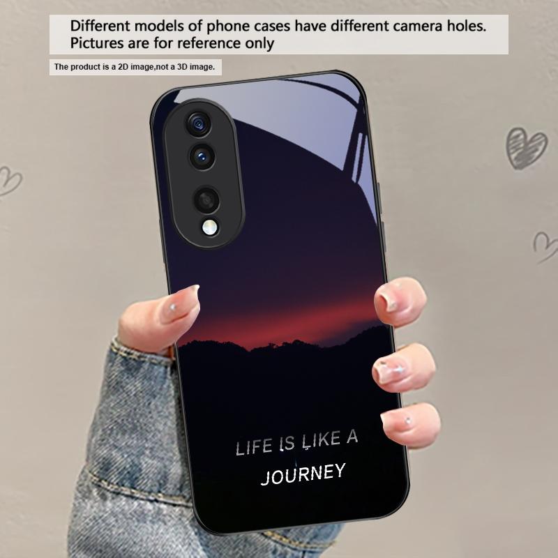 Lake Aurora Ice Surface For Honor X5 Plus X30 X9c Smart X5b X9a X30 Max X50i 30 Pro 50 Pro 70 90 Smart 200 Lite Glass Phone Case