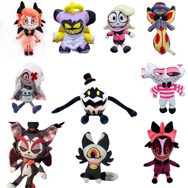 Hazbin Hotel Plush Hell Cat 9 One-eyed Stuffed Animal Toy 28cm Short Plush