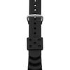 CREPHA Watch Strap 20mm Urethane Resin Strap Easy to Attach Tool Included Black Diver Type (Klepha) KU-18