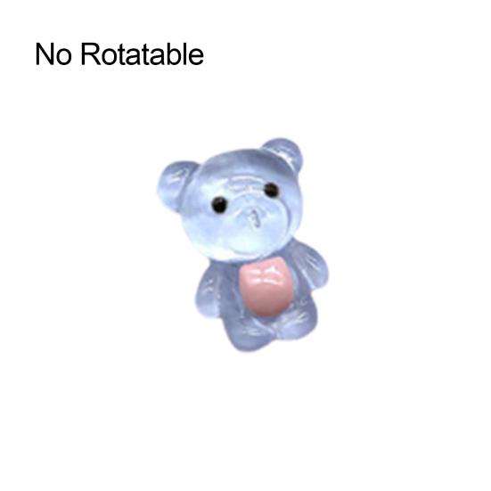 

1 шт. украшение для ногтей, вращающиеся дополнительные милые 3D-мультяшные наклейки для дизайна ногтей из смолы для повседневной жизни 4 No Rotatable