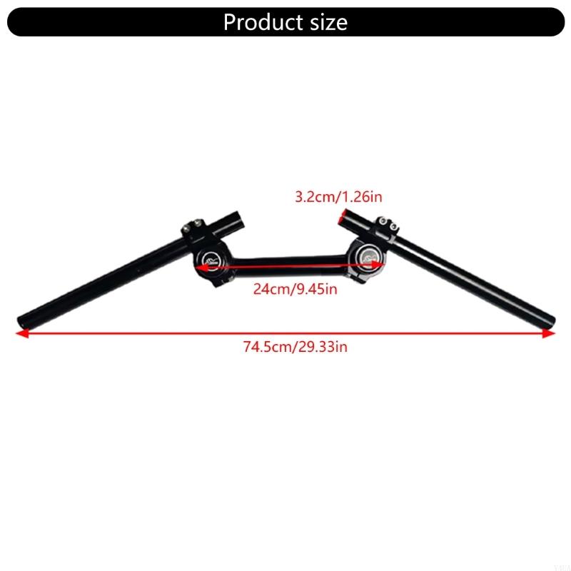 Y4UA Precise Ergonomic Design Detachable Motorcycle Handlebars for Improved Riding Comfortable and Control Easy Installation