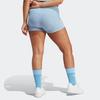 adidas Originals Trefoil Kurze enge Logo-Print Slim Regular Shorts Damenshorts Himmelblau IC8530
