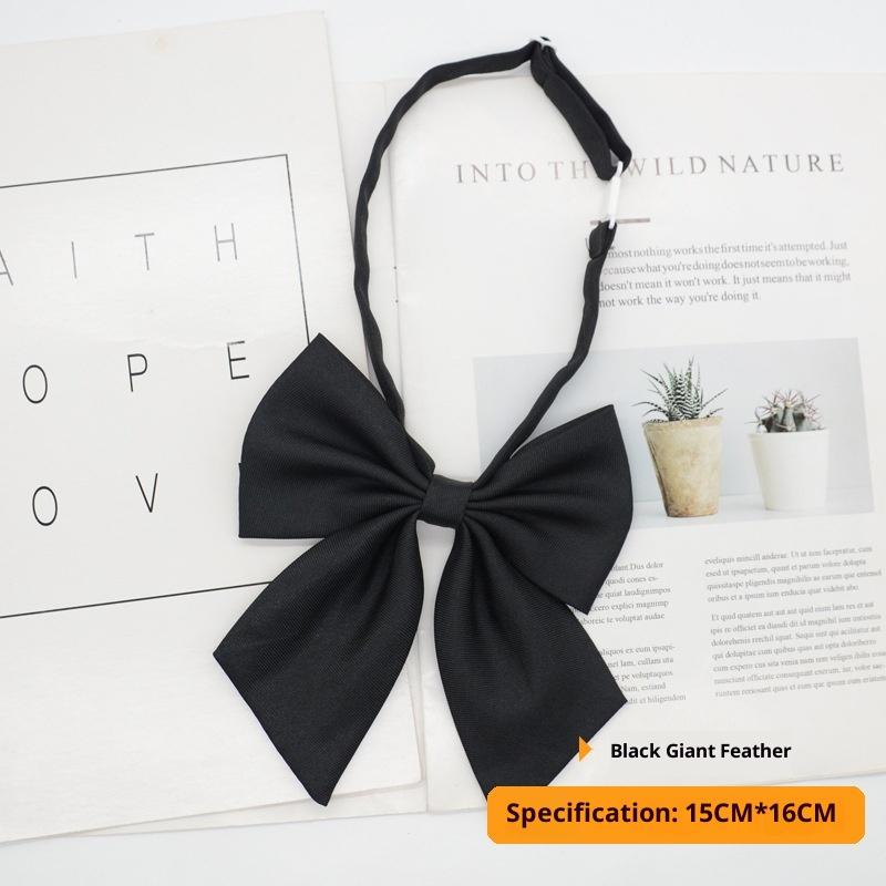 Solid Color Children'S Snap Tie Basic Black Short Student Casual All-Match Tie Male Female Accessories