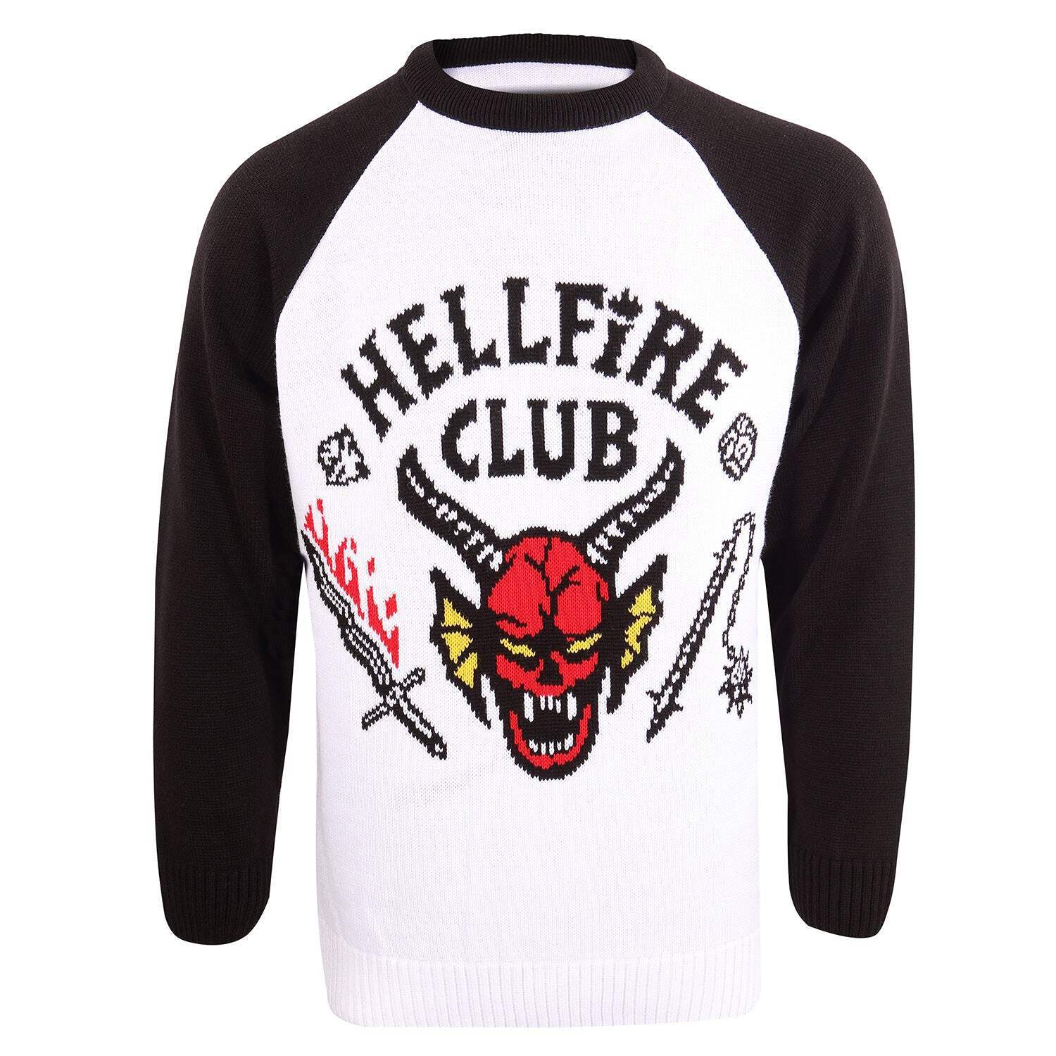 Stranger Things Hellfire Club Knitted Jumper S