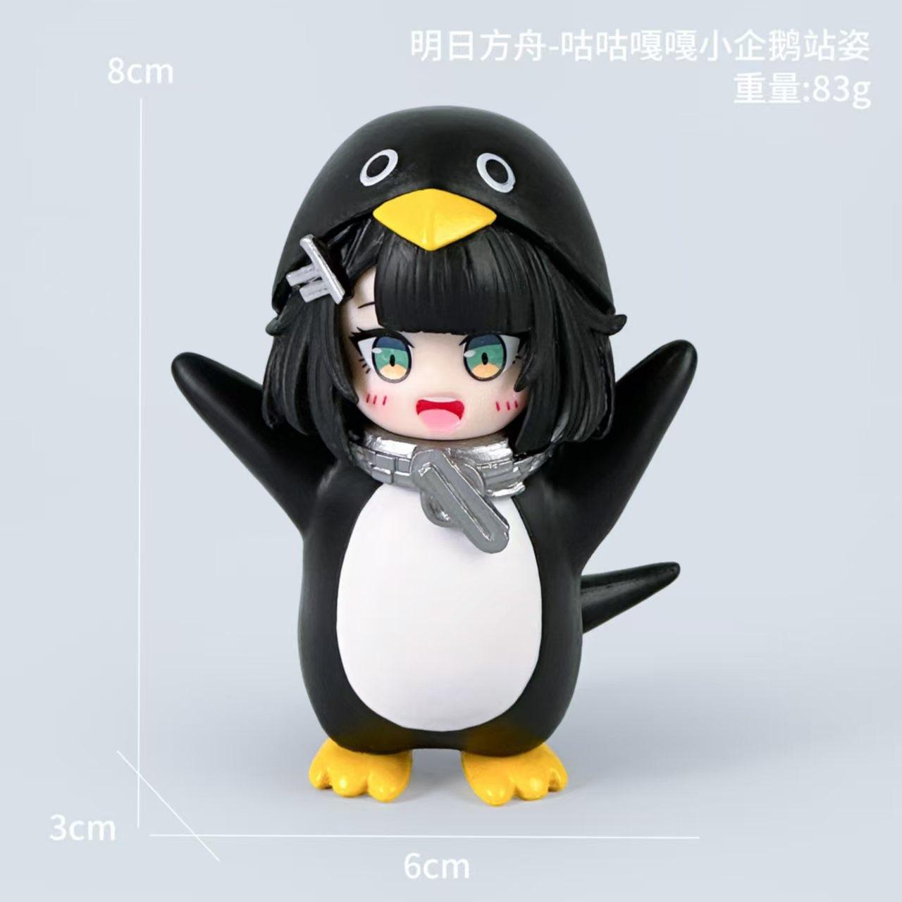 Q Version Penguin Girl Handled Dumb Cute Penguin Mother Cute Clay Man anime Cabinet Desktop Ornament